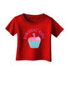 Cute First Birthday Cupcake - Birthday Girl Infant T-Shirt Dark by TooLoud-Infant T-Shirt-TooLoud-Clover-Green-06-Months-Davson Sales