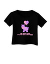 Cute First Birthday Hippo - Pink and Purple Infant T-Shirt Dark by TooLoud-Infant T-Shirt-TooLoud-Black-06-Months-Davson Sales