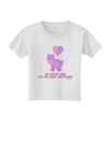 Cute First Birthday Hippo - Pink and Purple Toddler T-Shirt by TooLoud-Toddler T-Shirt-TooLoud-White-2T-Davson Sales