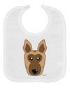 Cute German Shepherd Dog Baby Bib by TooLoud