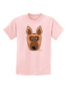 Cute German Shepherd Dog Childrens T-Shirt by TooLoud-Childrens T-Shirt-TooLoud-PalePink-X-Small-Davson Sales