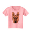 Cute German Shepherd Dog Toddler T-Shirt by TooLoud-Toddler T-Shirt-TooLoud-Candy-Pink-2T-Davson Sales