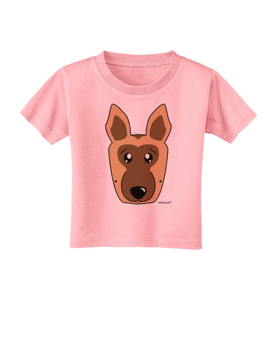 Cute German Shepherd Dog Toddler T-Shirt by TooLoud-Toddler T-Shirt-TooLoud-Candy-Pink-2T-Davson Sales