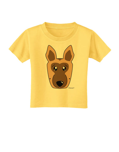 Cute German Shepherd Dog Toddler T-Shirt by TooLoud-Toddler T-Shirt-TooLoud-Yellow-2T-Davson Sales