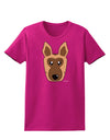 Cute German Shepherd Dog Womens Dark T-Shirt by TooLoud-Womens T-Shirt-TooLoud-Hot-Pink-Small-Davson Sales