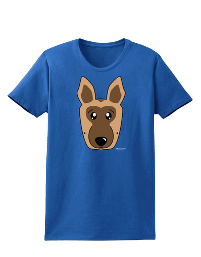 Cute German Shepherd Dog Womens Dark T-Shirt by TooLoud-Womens T-Shirt-TooLoud-Royal-Blue-X-Small-Davson Sales