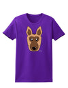 Cute German Shepherd Dog Womens Dark T-Shirt by TooLoud-Womens T-Shirt-TooLoud-Purple-X-Small-Davson Sales