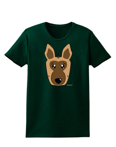 Cute German Shepherd Dog Womens Dark T-Shirt by TooLoud-Womens T-Shirt-TooLoud-Forest-Green-Small-Davson Sales