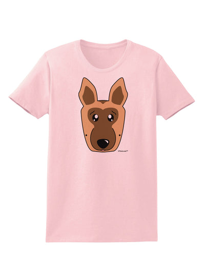 Cute German Shepherd Dog Womens T-Shirt by TooLoud-Womens T-Shirt-TooLoud-PalePink-X-Small-Davson Sales