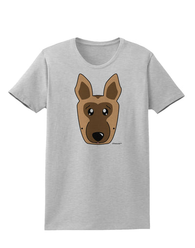 Cute German Shepherd Dog Womens T-Shirt by TooLoud-Womens T-Shirt-TooLoud-AshGray-X-Small-Davson Sales