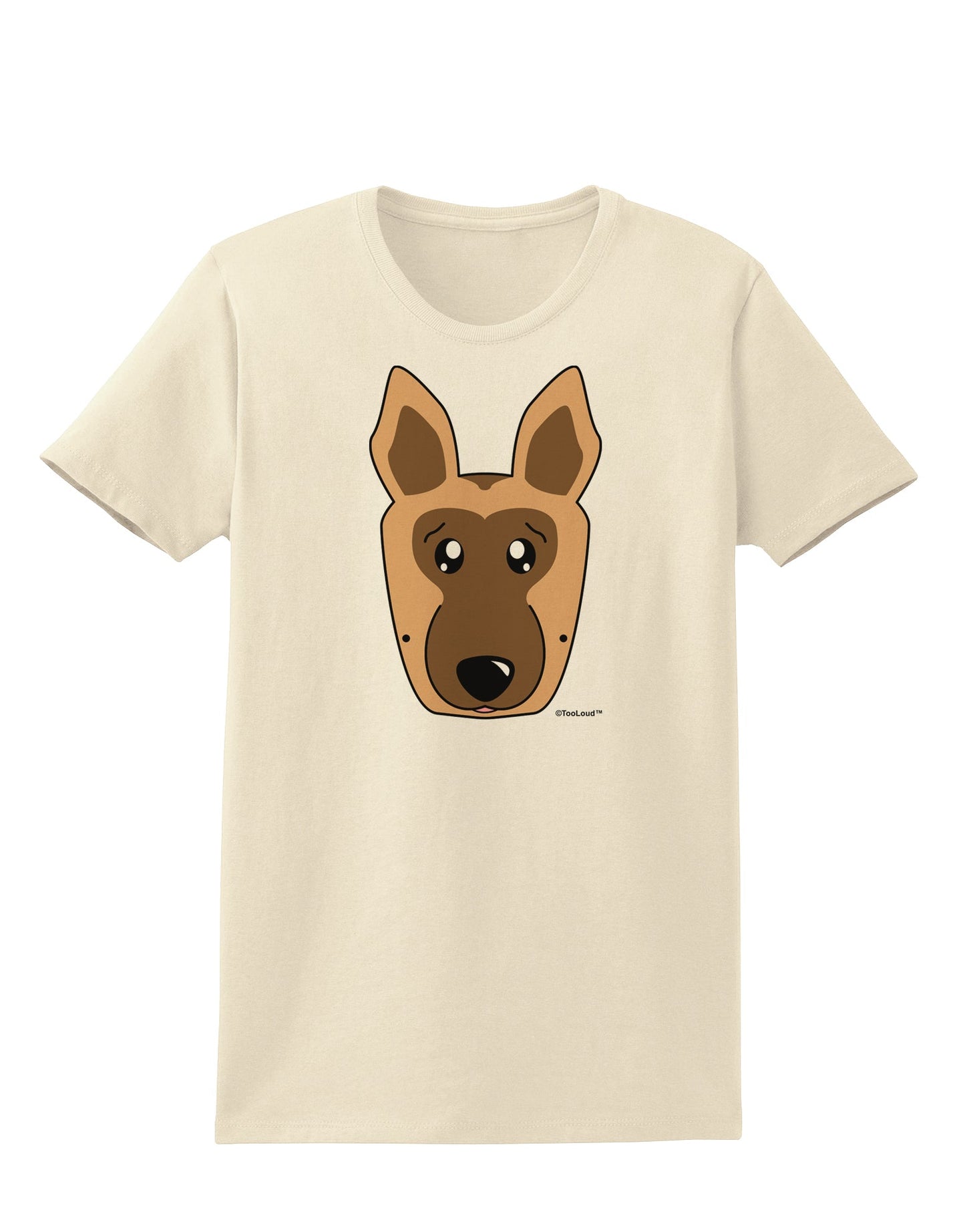 Cute German Shepherd Dog Womens T-Shirt by TooLoud-Womens T-Shirt-TooLoud-Natural-X-Small-Davson Sales