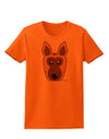 Cute German Shepherd Dog Womens T-Shirt by TooLoud-Womens T-Shirt-TooLoud-Orange-X-Small-Davson Sales