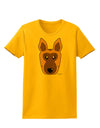 Cute German Shepherd Dog Womens T-Shirt by TooLoud-Womens T-Shirt-TooLoud-Gold-X-Small-Davson Sales