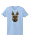 Cute German Shepherd Dog Womens T-Shirt by TooLoud-Womens T-Shirt-TooLoud-Light-Blue-X-Small-Davson Sales