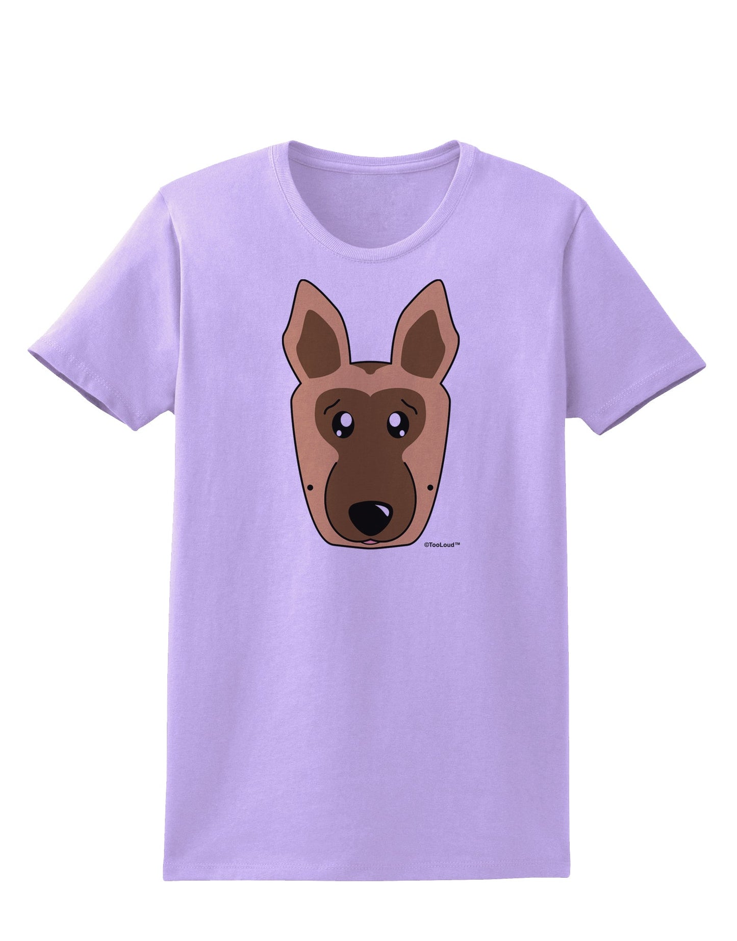 Cute German Shepherd Dog Womens T-Shirt by TooLoud-Womens T-Shirt-TooLoud-Lavender-X-Small-Davson Sales