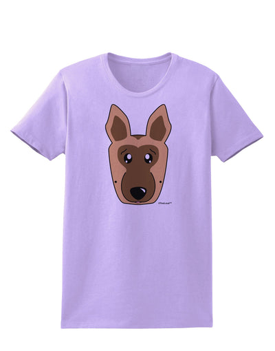 Cute German Shepherd Dog Womens T-Shirt by TooLoud-Womens T-Shirt-TooLoud-Lavender-X-Small-Davson Sales