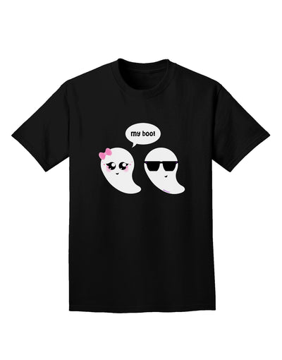 Cute Ghost Couple My Boo Halloween Adult Dark T-Shirt-Mens T-Shirt-TooLoud-Black-Small-Davson Sales