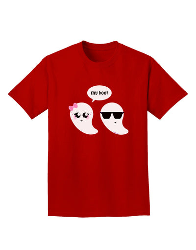 Cute Ghost Couple My Boo Halloween Adult Dark T-Shirt-Mens T-Shirt-TooLoud-Red-Small-Davson Sales