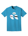 Cute Ghost Couple My Boo Halloween Adult Dark T-Shirt-Mens T-Shirt-TooLoud-Turquoise-Small-Davson Sales