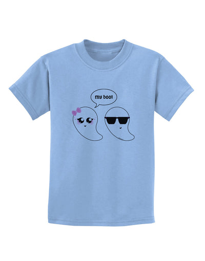 Cute Ghost Couple My Boo Halloween Childrens T-Shirt-Childrens T-Shirt-TooLoud-Light-Blue-X-Small-Davson Sales