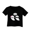 Cute Ghost Couple My Boo Halloween Infant T-Shirt Dark-Infant T-Shirt-TooLoud-Black-06-Months-Davson Sales