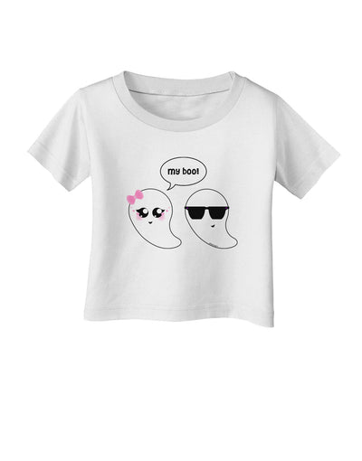 Cute Ghost Couple My Boo Halloween Infant T-Shirt-Infant T-Shirt-TooLoud-White-06-Months-Davson Sales