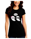 Cute Ghost Couple My Boo Halloween Juniors Crew Dark T-Shirt-T-Shirts Juniors Tops-TooLoud-Black-Juniors Fitted Small-Davson Sales