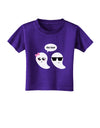 Cute Ghost Couple My Boo Halloween Toddler T-Shirt Dark-Toddler T-Shirt-TooLoud-Purple-2T-Davson Sales