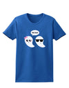 Cute Ghost Couple My Boo Halloween Womens Dark T-Shirt-TooLoud-Royal-Blue-X-Small-Davson Sales