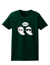 Cute Ghost Couple My Boo Halloween Womens Dark T-Shirt-TooLoud-Forest-Green-Small-Davson Sales