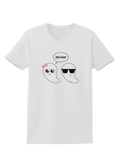 Cute Ghost Couple My Boo Halloween Womens T-Shirt-Womens T-Shirt-TooLoud-White-X-Small-Davson Sales