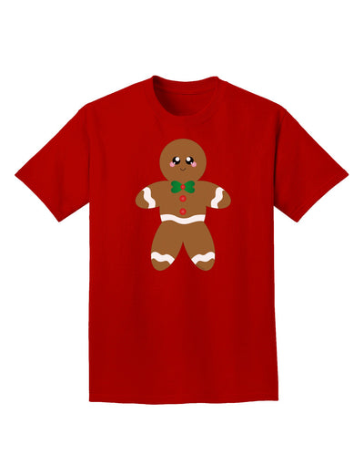 Cute Gingerbread Man Christmas Adult Dark T-Shirt-Mens T-Shirt-TooLoud-Red-Small-Davson Sales