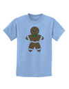 Cute Gingerbread Man Christmas Childrens T-Shirt-Childrens T-Shirt-TooLoud-Light-Blue-X-Small-Davson Sales