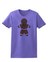 Cute Gingerbread Man Christmas Womens T-Shirt-Womens T-Shirt-TooLoud-Violet-X-Small-Davson Sales