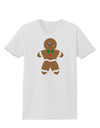 Cute Gingerbread Man Christmas Womens T-Shirt-Womens T-Shirt-TooLoud-White-X-Small-Davson Sales