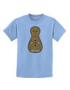 Cute Gingerbread Matryoshka Nesting Doll - Christmas Childrens T-Shirt-Childrens T-Shirt-TooLoud-Light-Blue-X-Small-Davson Sales