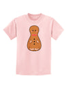 Cute Gingerbread Matryoshka Nesting Doll - Christmas Childrens T-Shirt-Childrens T-Shirt-TooLoud-PalePink-X-Small-Davson Sales