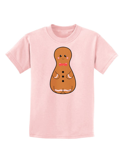 Cute Gingerbread Matryoshka Nesting Doll - Christmas Childrens T-Shirt-Childrens T-Shirt-TooLoud-PalePink-X-Small-Davson Sales