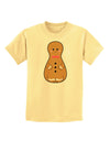 Cute Gingerbread Matryoshka Nesting Doll - Christmas Childrens T-Shirt-Childrens T-Shirt-TooLoud-Daffodil-Yellow-X-Small-Davson Sales