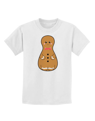 Cute Gingerbread Matryoshka Nesting Doll - Christmas Childrens T-Shirt-Childrens T-Shirt-TooLoud-White-X-Small-Davson Sales