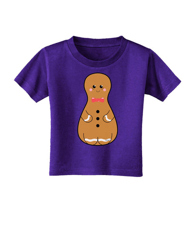 Cute Gingerbread Matryoshka Nesting Doll - Christmas Toddler T-Shirt Dark-Toddler T-Shirt-TooLoud-Purple-2T-Davson Sales