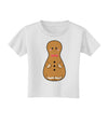 Cute Gingerbread Matryoshka Nesting Doll - Christmas Toddler T-Shirt-Toddler T-Shirt-TooLoud-White-2T-Davson Sales