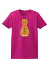 Cute Gingerbread Matryoshka Nesting Doll - Christmas Womens Dark T-Shirt-TooLoud-Hot-Pink-Small-Davson Sales