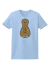 Cute Gingerbread Matryoshka Nesting Doll - Christmas Womens T-Shirt-Womens T-Shirt-TooLoud-Light-Blue-X-Small-Davson Sales