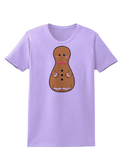 Cute Gingerbread Matryoshka Nesting Doll - Christmas Womens T-Shirt-Womens T-Shirt-TooLoud-Lavender-X-Small-Davson Sales