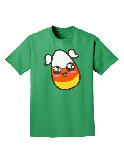 Cute Girl Child Candy Corn Family Halloween Adult Dark T-Shirt-Mens T-Shirt-TooLoud-Kelly-Green-Small-Davson Sales