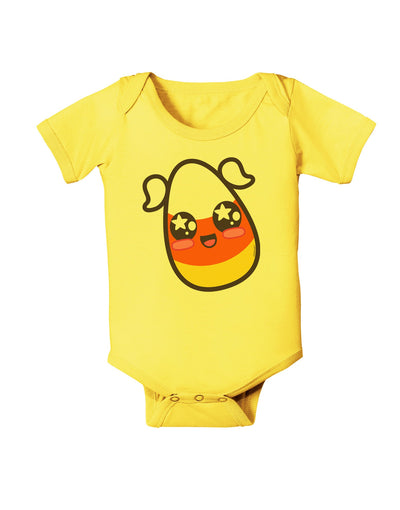 Cute Girl Child Candy Corn Family Halloween Baby Romper Bodysuit-Baby Romper-TooLoud-Yellow-06-Months-Davson Sales