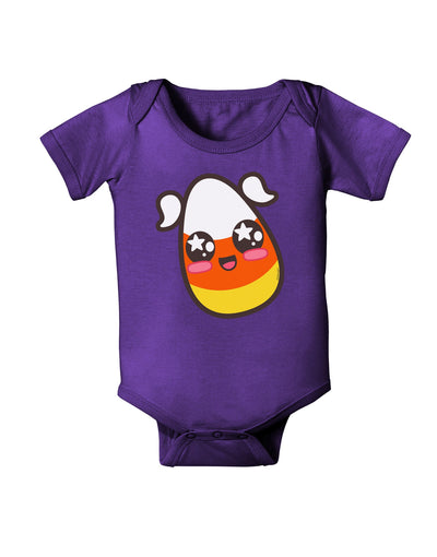 Cute Girl Child Candy Corn Family Halloween Baby Romper Bodysuit Dark-Baby Romper-TooLoud-Purple-06-Months-Davson Sales