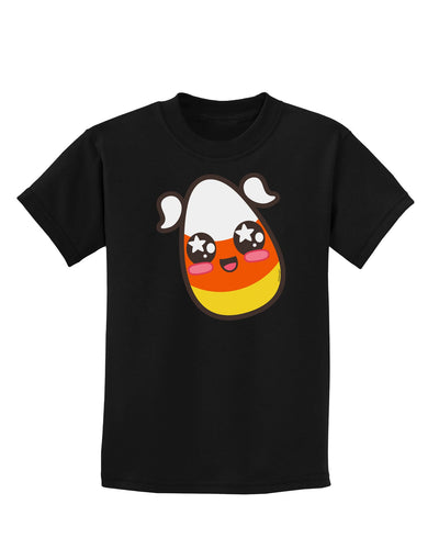 Cute Girl Child Candy Corn Family Halloween Childrens Dark T-Shirt-Childrens T-Shirt-TooLoud-Black-X-Small-Davson Sales