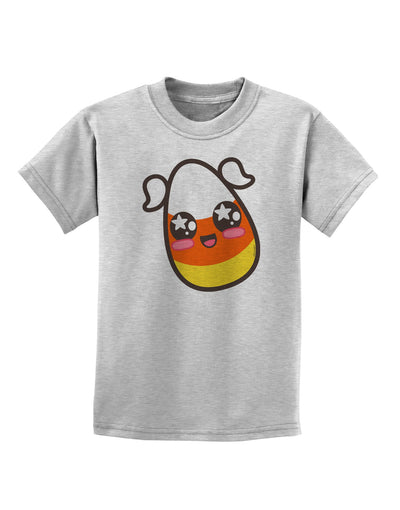 Cute Girl Child Candy Corn Family Halloween Childrens T-Shirt-Childrens T-Shirt-TooLoud-AshGray-X-Small-Davson Sales